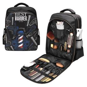Sac à dos Coiffeur avec des Support pour Tondeuses et Outils Professionnels – حقيبة اغراض الحلاق