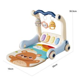 Tapis d’éveil et Trotteur avec piano 3en1 pour enfants – بساط ألعاب ومشاية للأطفال