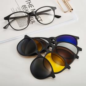 Lunette 6 En 1 2231A Optique / Soleil / Nuit - نظارات شمسية مغناطيسية