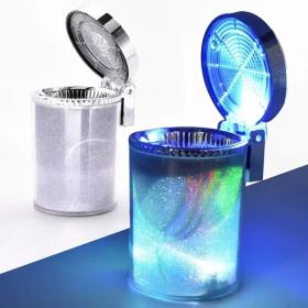 Cendrier Ciga-rete avec couvercle anti-odeur à éclairage coloré