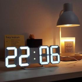 Horloge Numérique 3D LED pour Mur et bureau GH8018 – ساعة رقمية ثلاثية الأبعاد حائط و مكتب