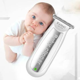 Kemei Mini tondeuse à cheveux pour bébé électrique rechargeable USB
