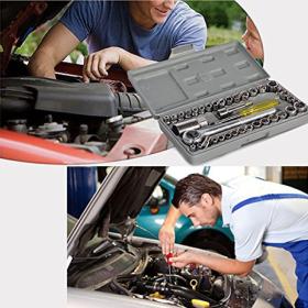 Caisse De 40 Clés À Douilles Mixtes 1/4″ Et 3/8″ Aiwa